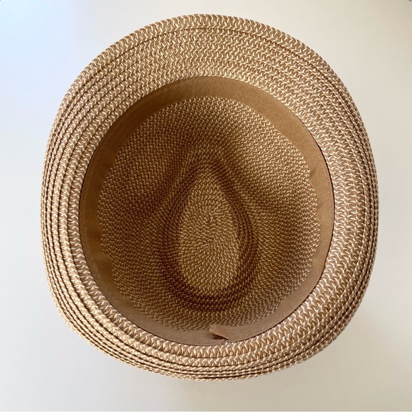 Paper Straw Fedora, Unisex, Large, NWOT, Classic Summer Fedora - Picture 4 of 7